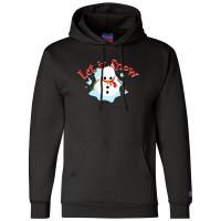 Let It Snow Winter Christmas Winter Snowman Champion Hoodie | Artistshot