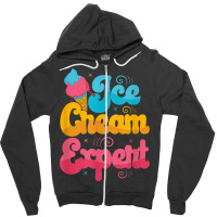 Funny Ice Cream Expert Zipper Hoodie | Artistshot