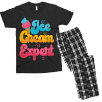 Funny Ice Cream Expert Men's T-shirt Pajama Set | Artistshot