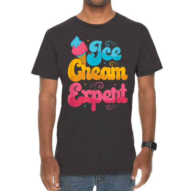 Funny Ice Cream Expert Vintage T-shirt | Artistshot