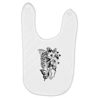 Skeleton Fairycore Flowers Aesthetic Gothic Grunge Halloween Baby Bibs | Artistshot