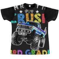 Funny I'm Ready To Crush 3rd Grade Monster Truck Back To Sch Graphic T-shirt | Artistshot