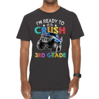 Funny I'm Ready To Crush 3rd Grade Monster Truck Back To Sch Vintage T-shirt | Artistshot
