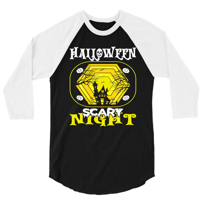 Halloween Scary Night Costume 3/4 Sleeve Shirt | Artistshot