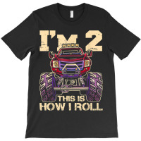 Funny Kids Monster Truck 2nd Birthday Party  Gift T-shirt | Artistshot