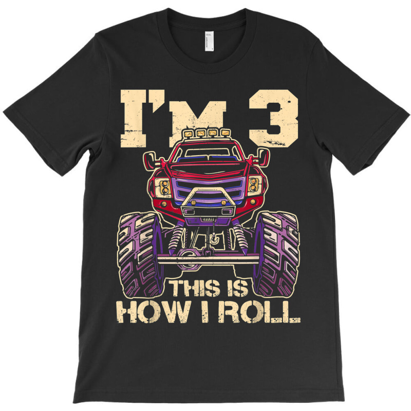 Funny Kids Monster Truck 3rd Birthday Party  Gift T-shirt | Artistshot