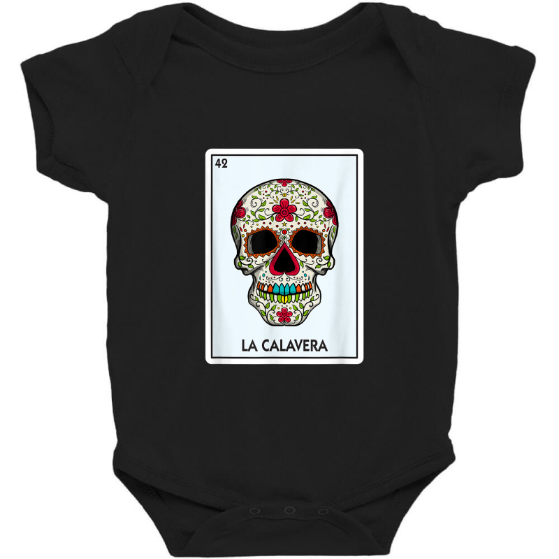 La Calavera Lottery Gift The Skull Card Mexican Lottery Baby Bodysuit by StevenThomasHobert | Artistshot