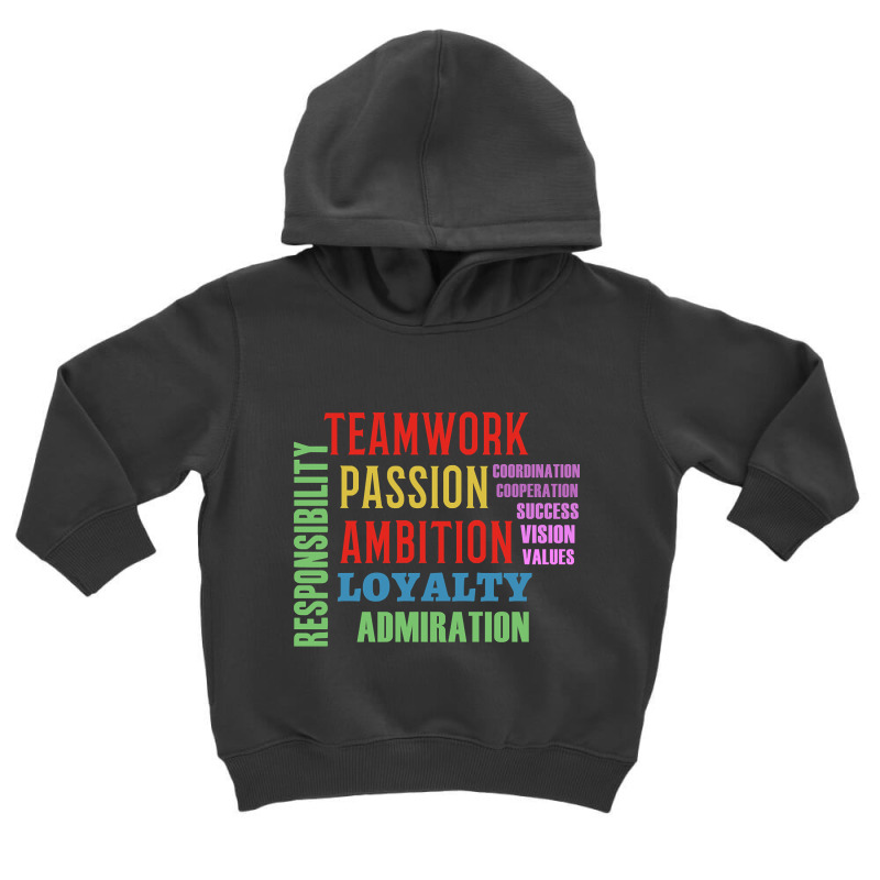 Teamwork Word Cloud Toddler Hoodie | Artistshot