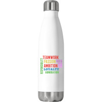 Teamwork Word Cloud Stainless Steel Water Bottle | Artistshot