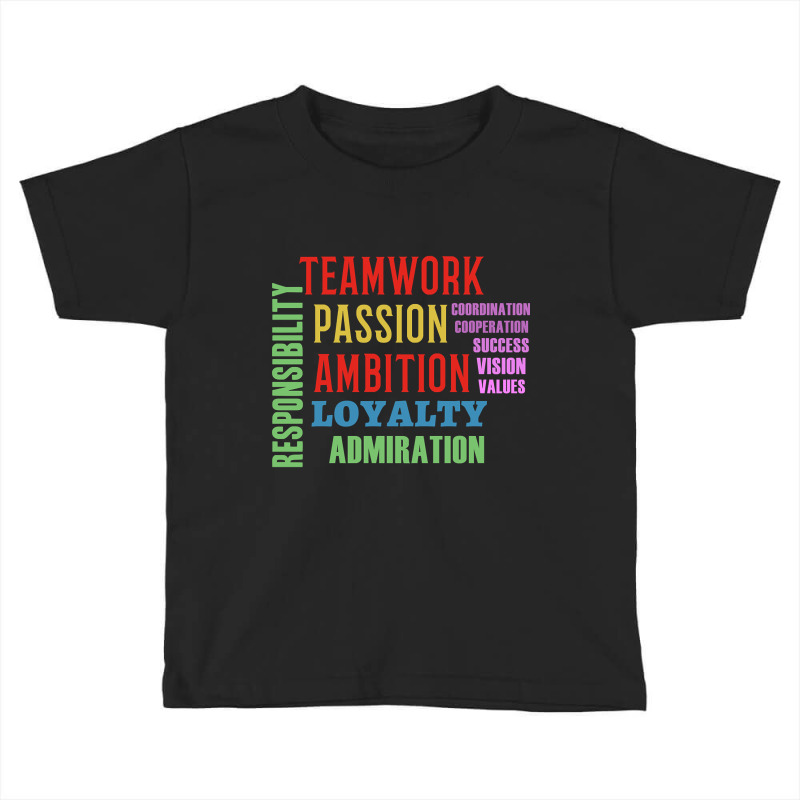 Teamwork Word Cloud Toddler T-shirt | Artistshot