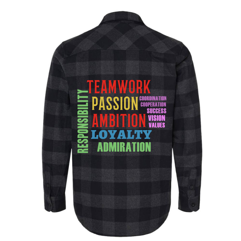 Teamwork Word Cloud Flannel Shirt | Artistshot