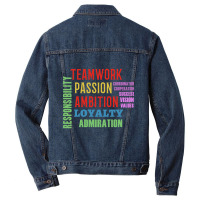 Teamwork Word Cloud Men Denim Jacket | Artistshot