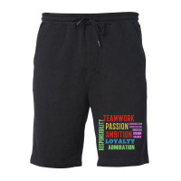 Teamwork Word Cloud Fleece Short | Artistshot