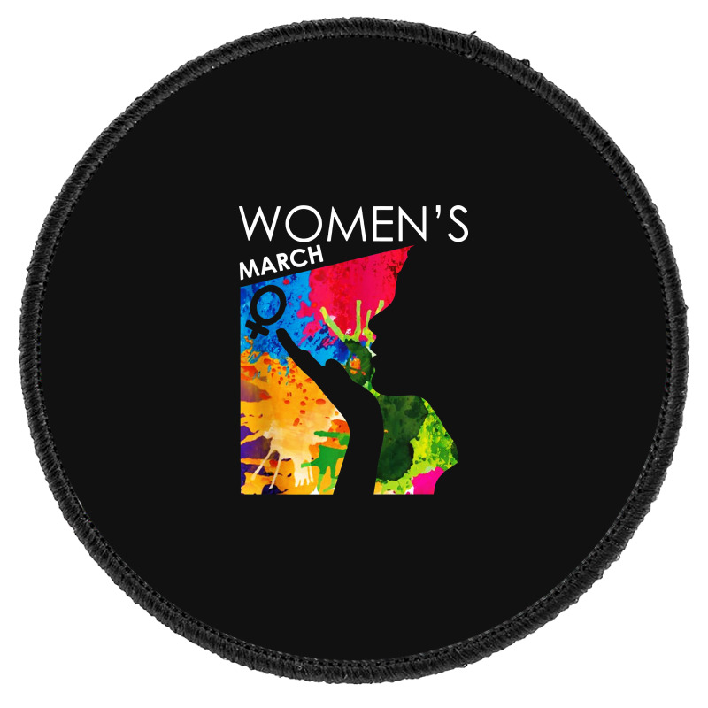 Womens March 2020 Cool Paint Round Patch | Artistshot