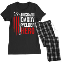 Proud Welding Husband Daddy Welder Hero Weld Father's Day Women's Pajamas Set | Artistshot