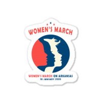 Women's March On Arkansas Sticker | Artistshot