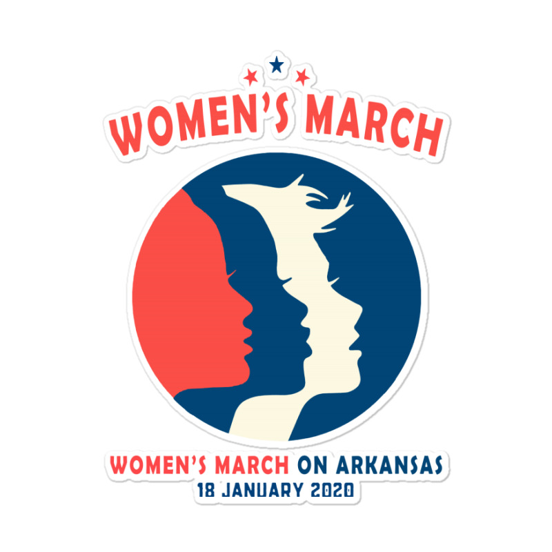 Women's March On Arkansas Sticker | Artistshot