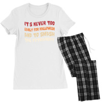 Its Never Too Early Halloween Smash The Patriarchy T-shirt Women's Pajamas Set | Artistshot