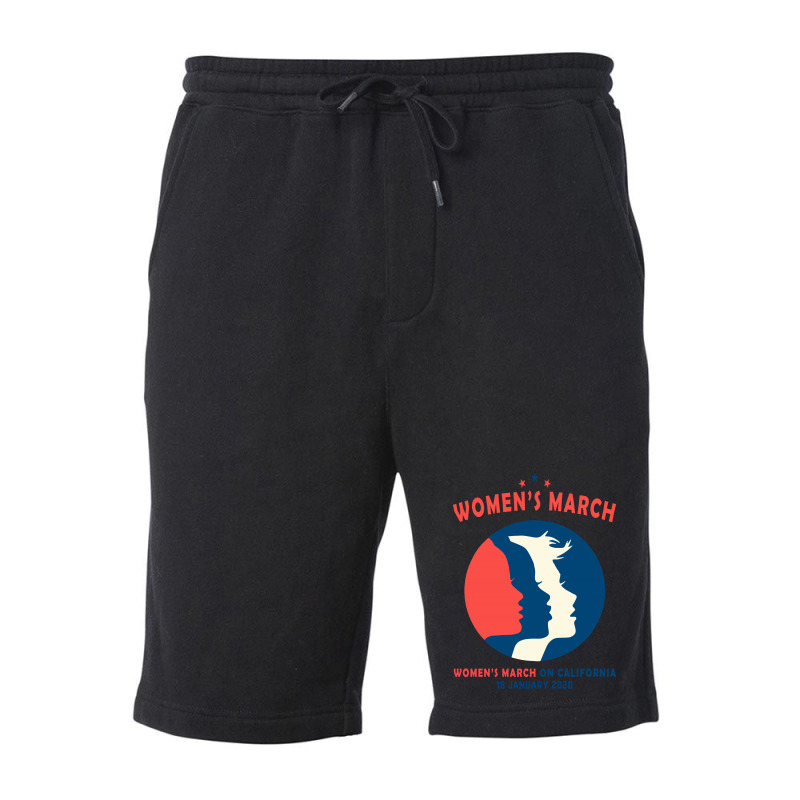 Women's March On California Fleece Short | Artistshot