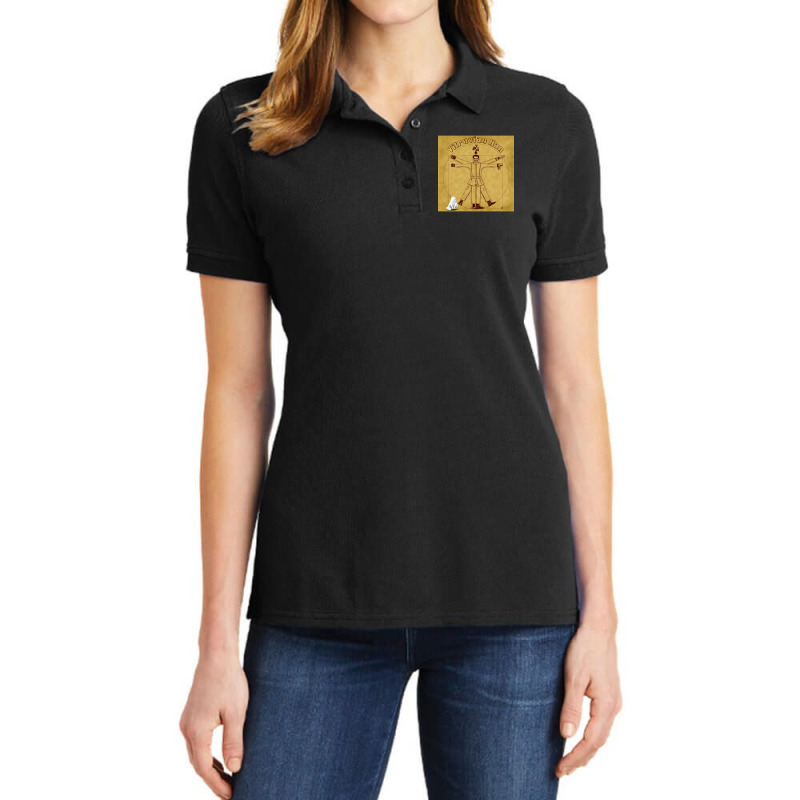 Vitruvian Han Ladies Polo Shirt by Pannell Quintero | Artistshot