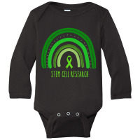 Stem Cell Research Rainbow Awareness Warrior Long Sleeve Baby Bodysuit | Artistshot