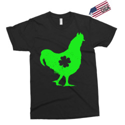 shamrock saint patricks day t  shirt chicken shamrock st patricks day Exclusive T-shirt | Artistshot