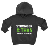 Stronger Than Traumatic Brain Injury Awareness Warrior Toddler Hoodie | Artistshot