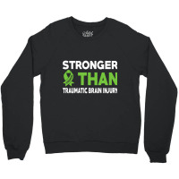 Stronger Than Traumatic Brain Injury Awareness Warrior Crewneck Sweatshirt | Artistshot