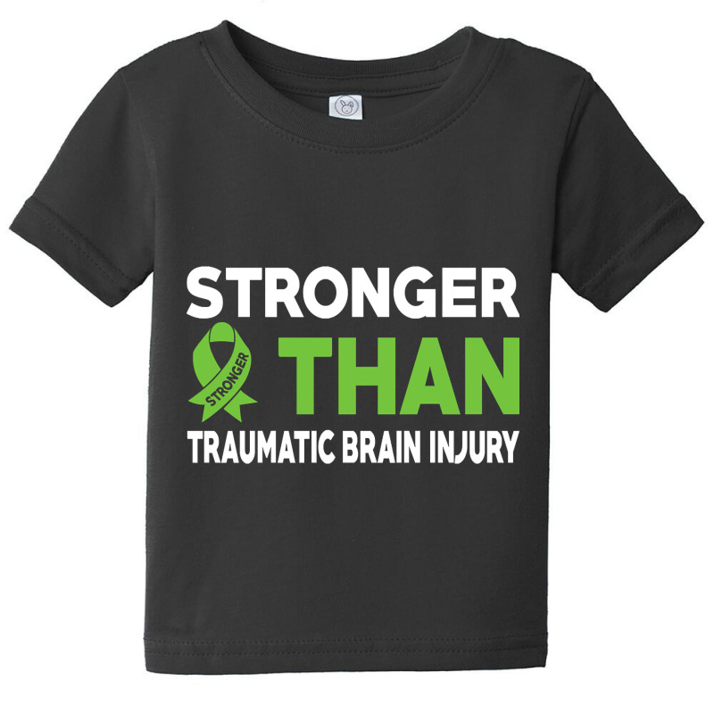 Stronger Than Traumatic Brain Injury Awareness Warrior Baby Tee | Artistshot