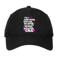 Womens Hard Working Cna Certified Nursing Assistan Adjustable Cap | Artistshot