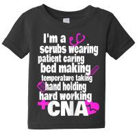 Womens Hard Working Cna Certified Nursing Assistan Baby Tee | Artistshot