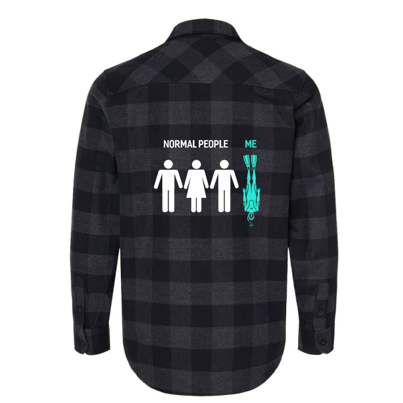 Normal People Me Scuba Diving Scuba Diving Flannel Shirt by sulzvelundv | Artistshot