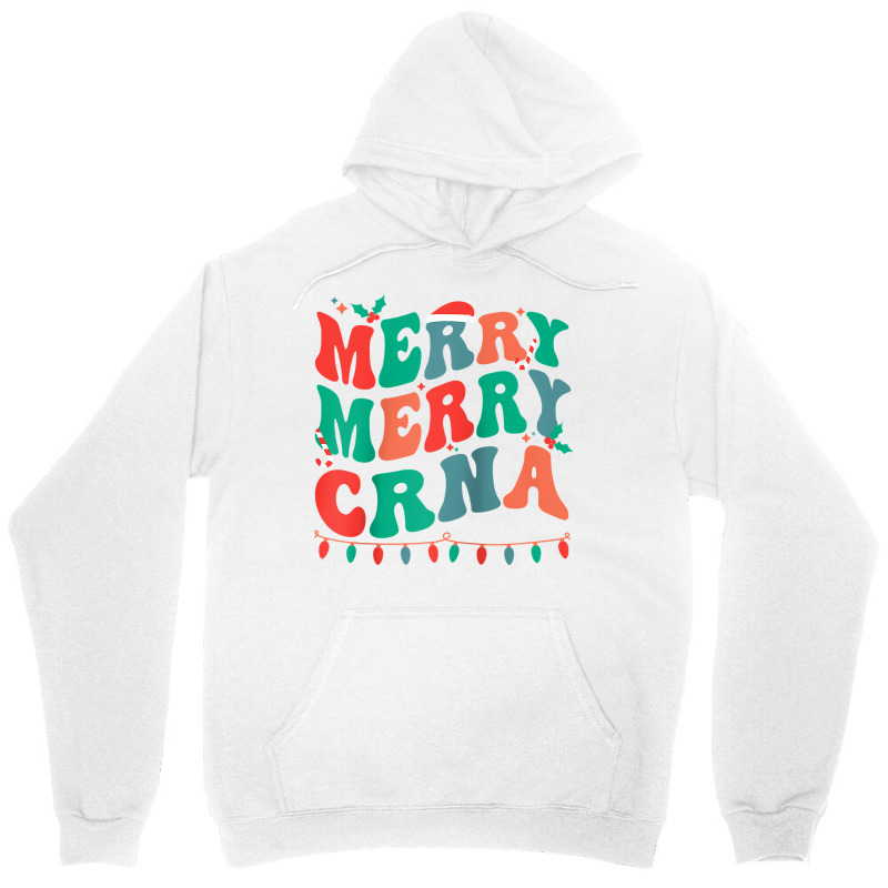 Merry Certified Registered Nurse Anesthetist Christmas Raglan Baseball Unisex Hoodie | Artistshot