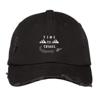 Time To Travel Air Plain Montaigne Vintage Cap | Artistshot