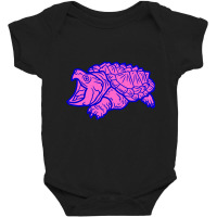 Alligator Snapping Turtle - Reptile - Wildlife - Animals Baby Bodysuit | Artistshot