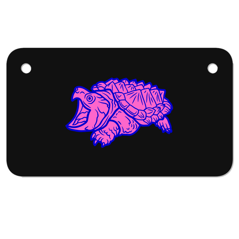 Alligator Snapping Turtle - Reptile - Wildlife - Animals Motorcycle License Plate | Artistshot