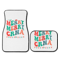 Merry Certified Registered Nurse Anesthetist Christmas Zip Hoodie Full Set Car Mats | Artistshot