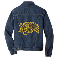 Alligator Snapping Turtle - Reptile - Wildlife - Japanese Style - Bitt Men Denim Jacket | Artistshot