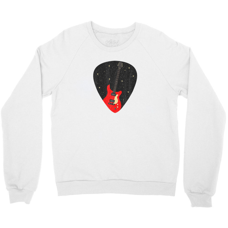 Vintage Music Guitar Pick String Instrument Crewneck Sweatshirt | Artistshot