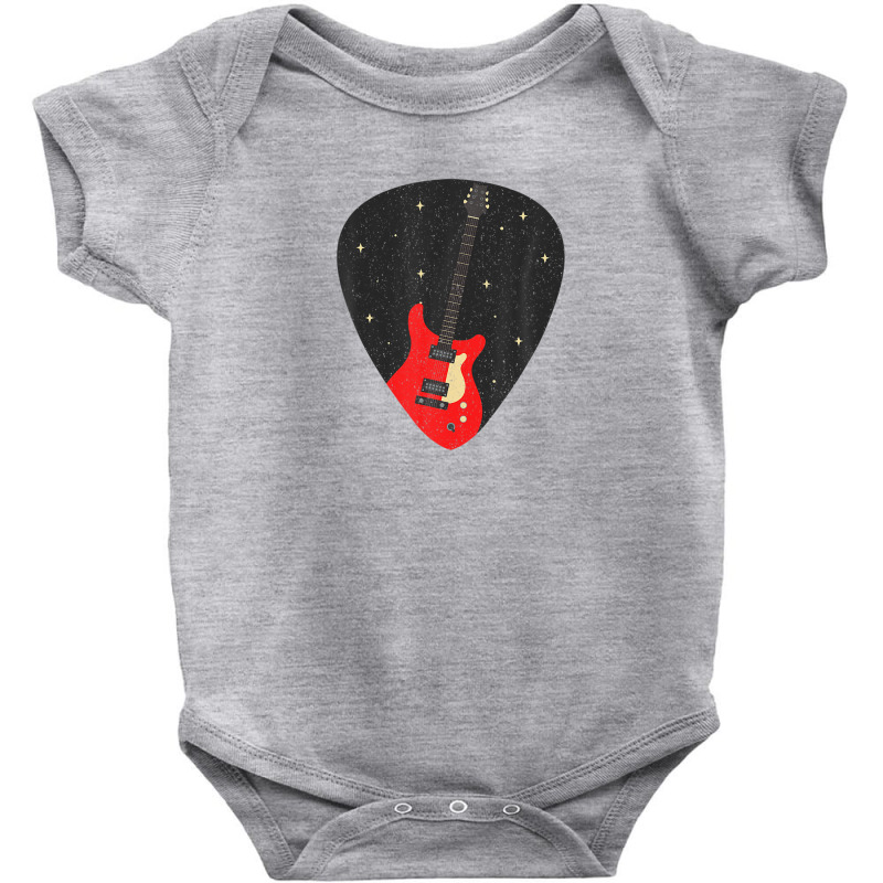 Vintage Music Guitar Pick String Instrument Baby Bodysuit by rakinybluvic | Artistshot