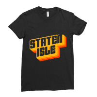 Staten Island Groovy Ladies Fitted T-shirt | Artistshot