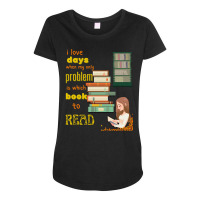 I Love Books (2) Maternity Scoop Neck T-shirt | Artistshot