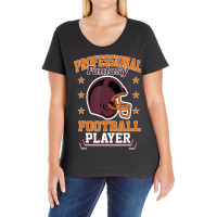 Pro Fantasy Football Player Retro Draft Party Ladies Curvy T-shirt | Artistshot