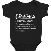 Christmas Funny Dictionary Definition-mox6s Baby Bodysuit | Artistshot