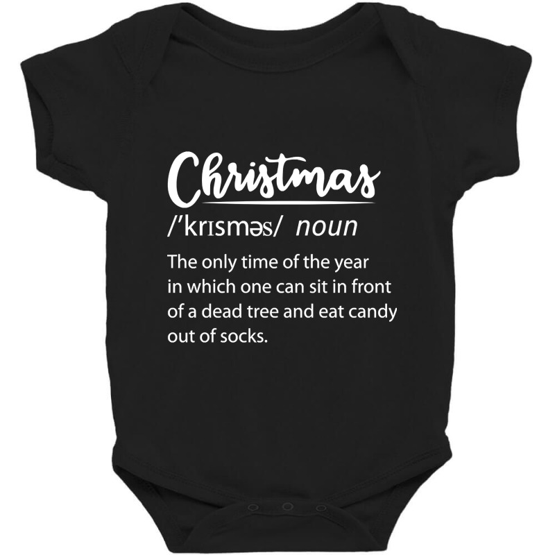 Christmas Funny Dictionary Definition-mox6s Baby Bodysuit by Babcock Bostick | Artistshot