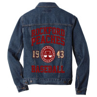 Rockford Peaches 1945 Baseball Men Denim Jacket | Artistshot