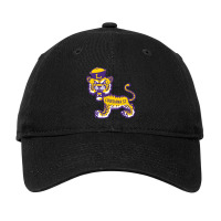 Vintage Standing Angry Tiger - Lsu Adjustable Cap | Artistshot