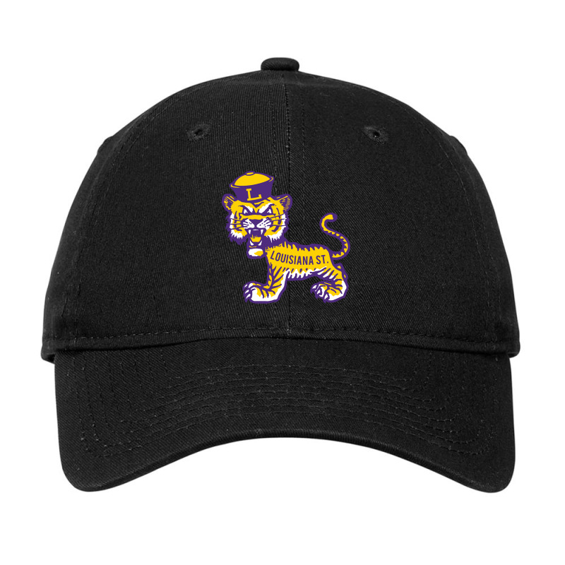 Vintage Standing Angry Tiger - Lsu Adjustable Cap by seifertmurryq3jmxs | Artistshot