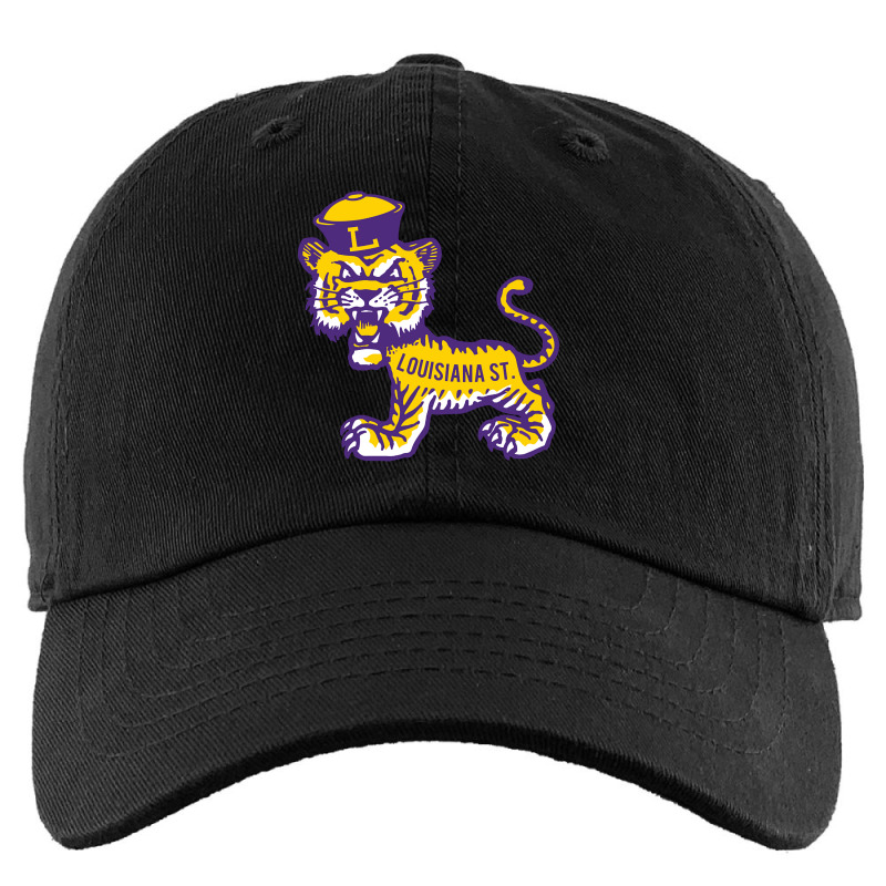 Vintage Standing Angry Tiger - Lsu Kids Cap by seifertmurryq3jmxs | Artistshot