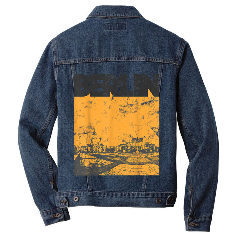 Vintage 70s Style Berlin Germany Men Denim Jacket | Artistshot